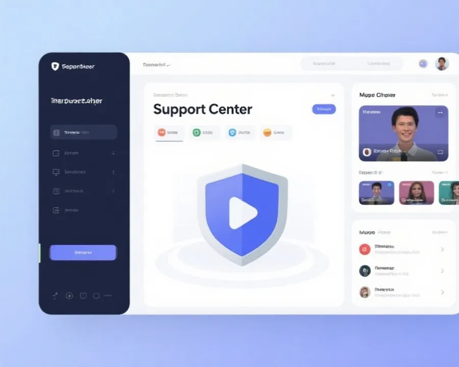 大乐秀帮助中心界面示意图
